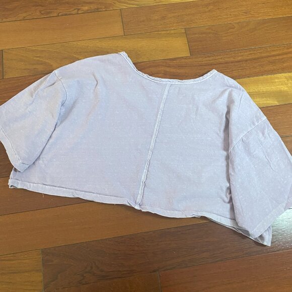 Aeropostale Flower Oversized Crop Top size Medium - Picture 7 of 8